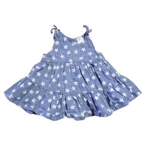 OshKosh chambray star twirl dress 6 months 4th Of July